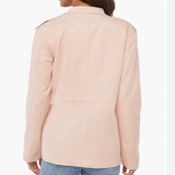 JustFab Light Pink Cinched Utility Jacket Size L - Picture 2 of 9